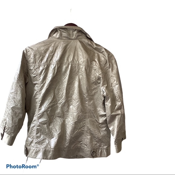 Chicos shiny pewter jacket - Picture 2 of 6